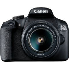 Canon EOS 2000D BK 18-55 IS II EU26 SLR Camera Kit - Capture Stunning Moments with Professional Quality!